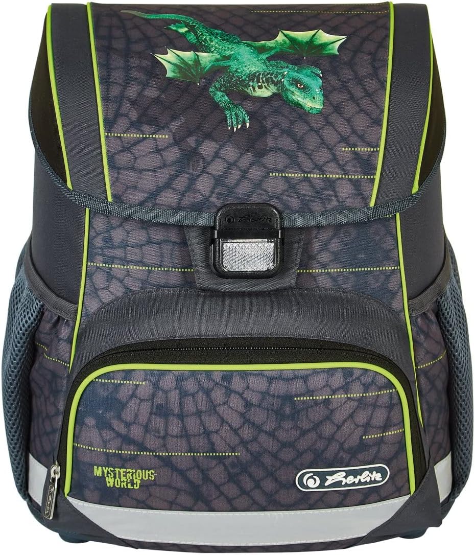 Herlitz School Backpack Loop Youth School Bag Back Bag Volume 16 L Men Women Unisex Sporty For Students Everyday Life Spacious Durable Dragon Quest Multicoloured Modern