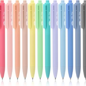 Mr. Pen- Retractable Gel Pens, 12 Pack, Colorful Ink, Fine Point 0.7mm, Fast Dry, Smooth Writing, Cute Pens for Drawing, Writing Planner and School Supplies