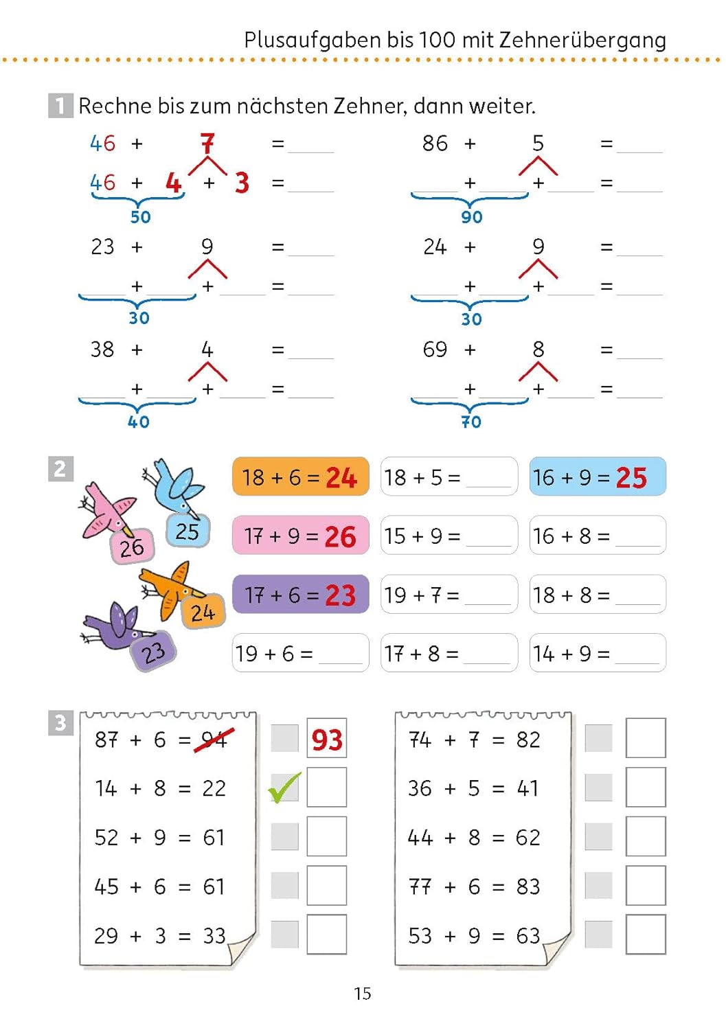 Mein Übungsheft Rechnen 2. Klasse: Mathe-Aufgaben mit Lösungen im Zahlenraum bis 100 (Lernhefte zum Üben und Wiederholen, Band 432) – Bild 4