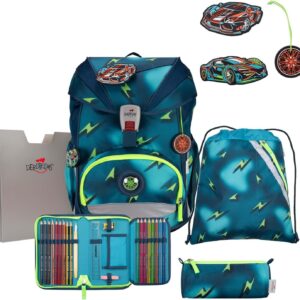 DerDieDas ErgoFlex Superlight School Bag Set 5 Pieces Magic Light