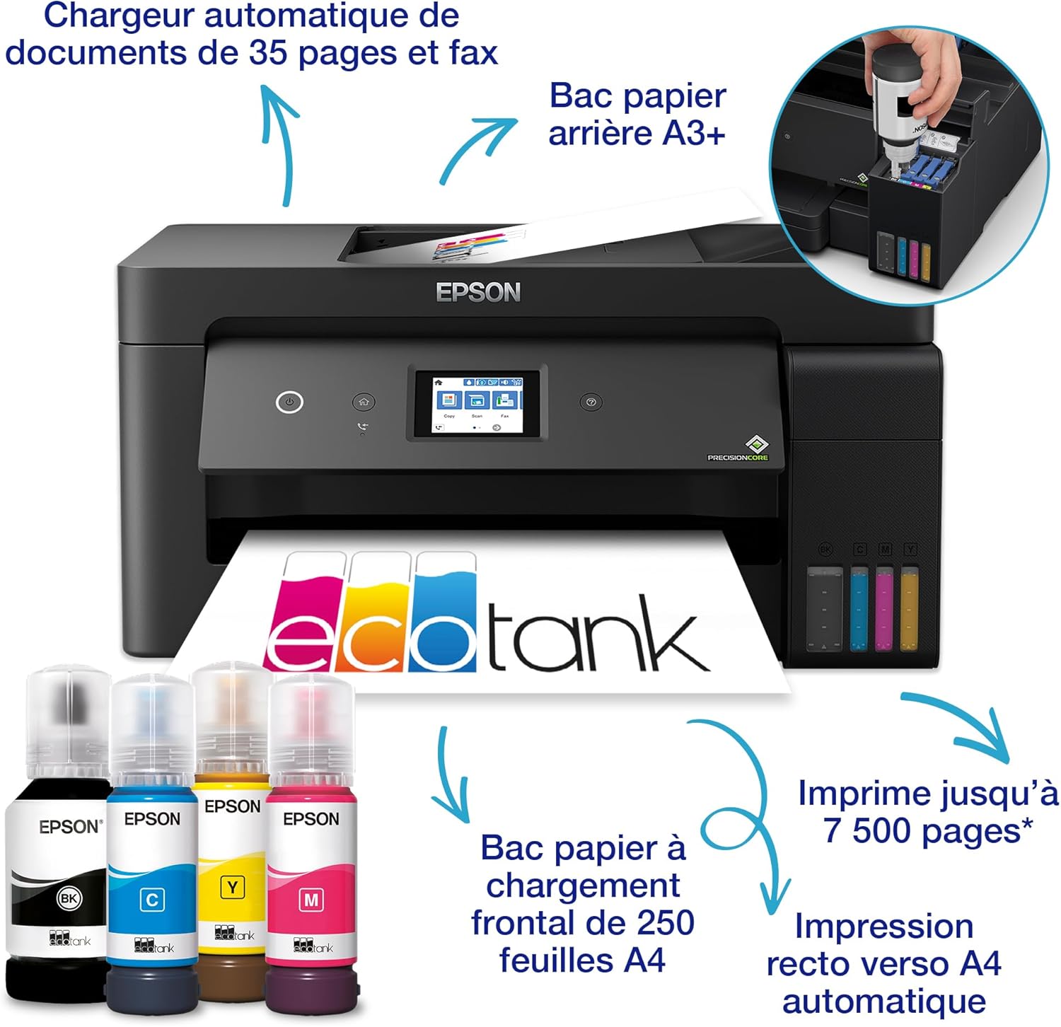 Epson EcoTank ET-15000 A3+ Multifunction Wi-Fi Ink Tank Printer with a Included Stock of Inks for up to 3 Years – Bild 3