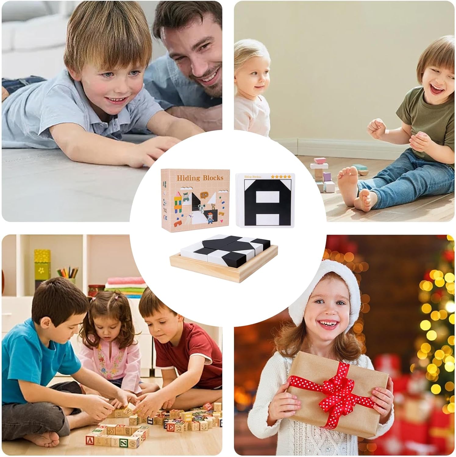 Puzzle aus Holzblöcken, pädagogisches Puzzle, Puzzles mit bunten Teilen, Lernspielzeug mit Fähigkeitsentwicklung, Spielaktivität, Puzzle für Zuhause, Reisen, Schule, – Bild 8