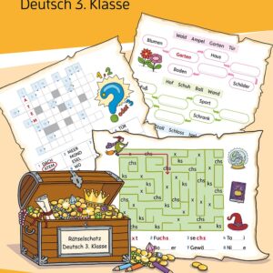 Mein Rätselblock Deutsch 3. Klasse: Rätsel für kluge Köpfe mit Lösungen - Förderung mit Freude (Das Rätselbuch für die Grundschule, Band 683)