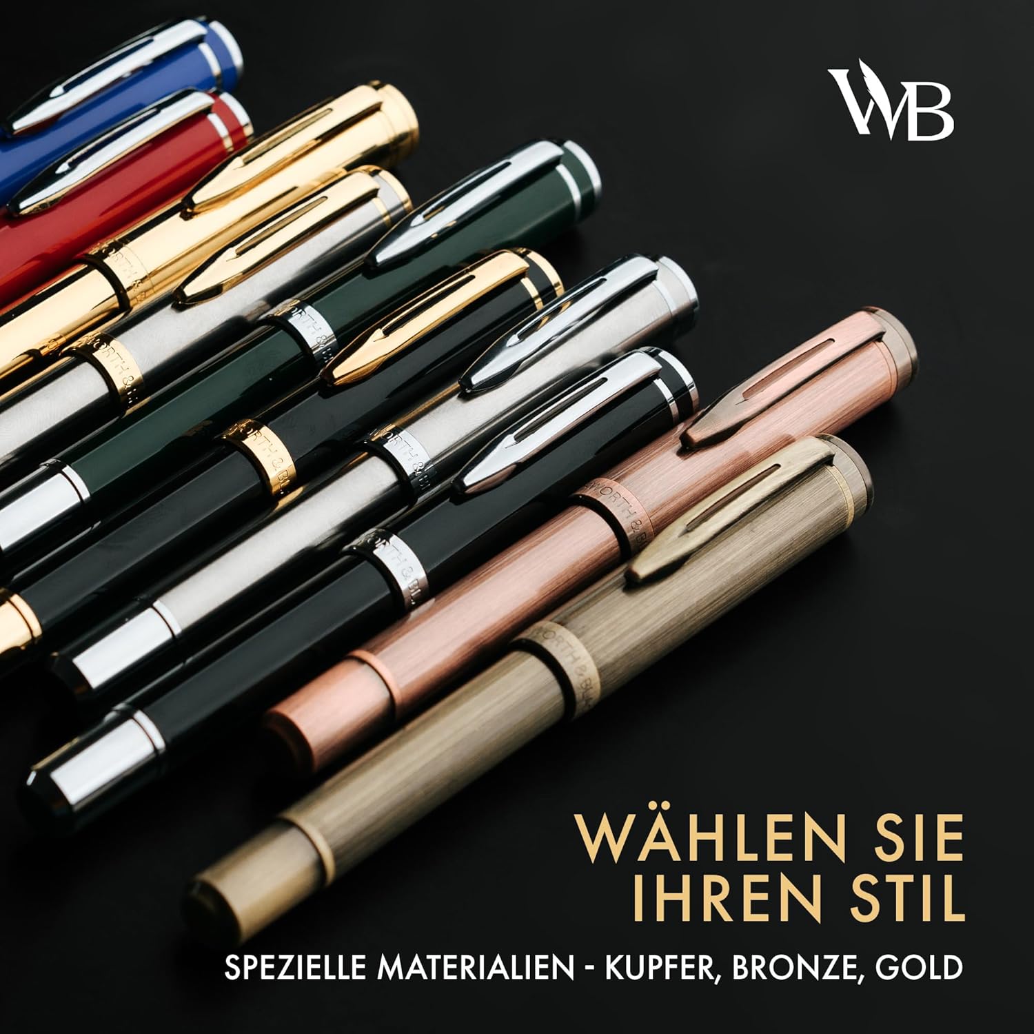 Wordsworth and Black Fountain Pen Mini EDC Red Pocket Pen, Chrome, Medium Nib, 6 Ink Cartridges, Ink Converter, Refillable Pen Gift Set, Men & Women – Bild 9