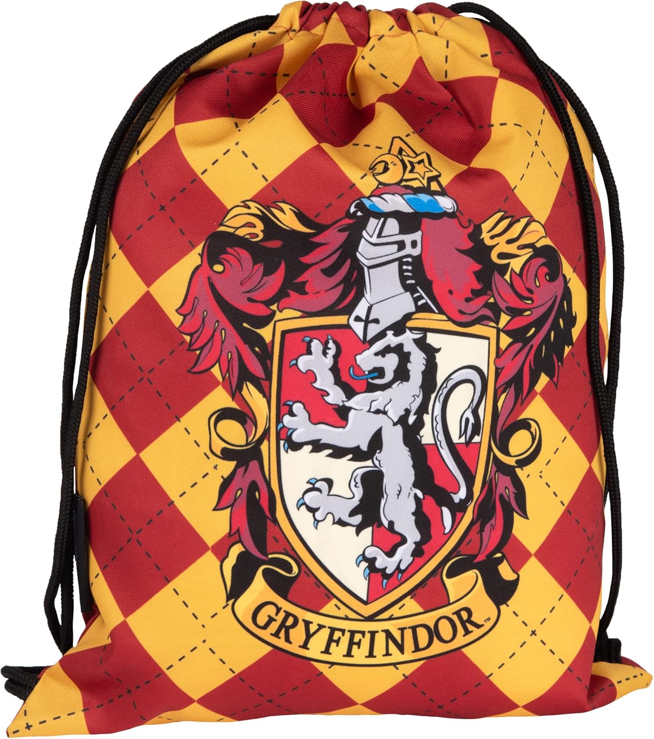 Harry Potter Gym Bag - Gryffindor Sports Bag Backpack Fabric Backpack with Drawstring Red/Yellow, multicoloured