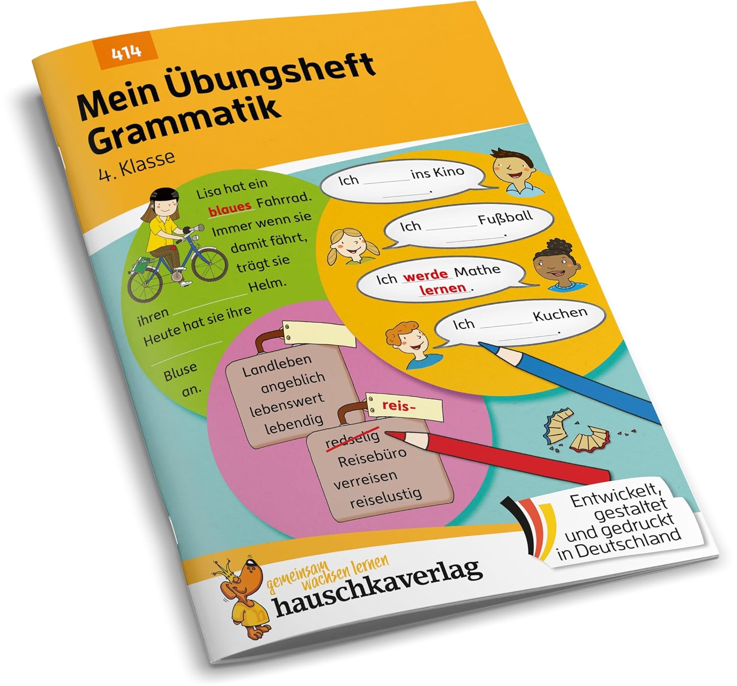 Mein Übungsheft Grammatik 4. Klasse: Lernhilfe Deutsch 4. Klasse, Grammatik lernen – Satzglieder, Wortbildung, Satzarten Grundschule (Lernhefte zum Üben und Wiederholen, Band 414) – Bild 2