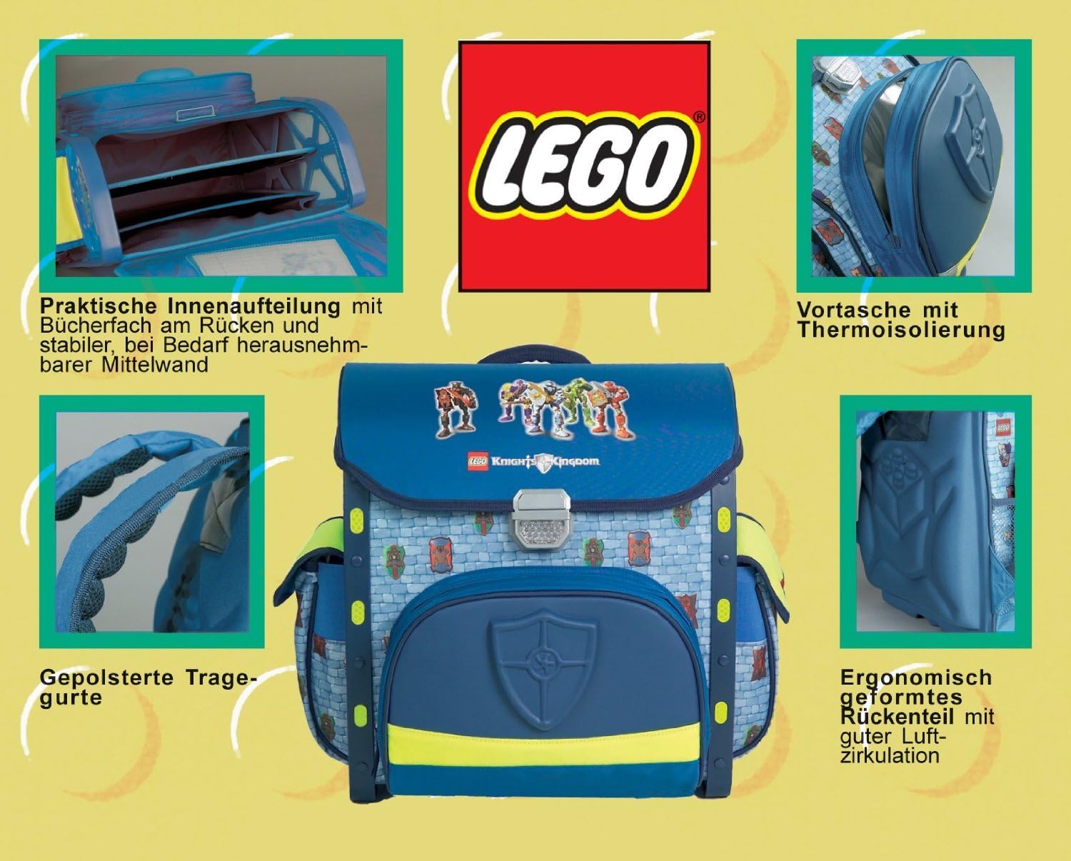 Bionicle Metru NUI Robot School Bag Set of 6 with School Bag – Bild 2
