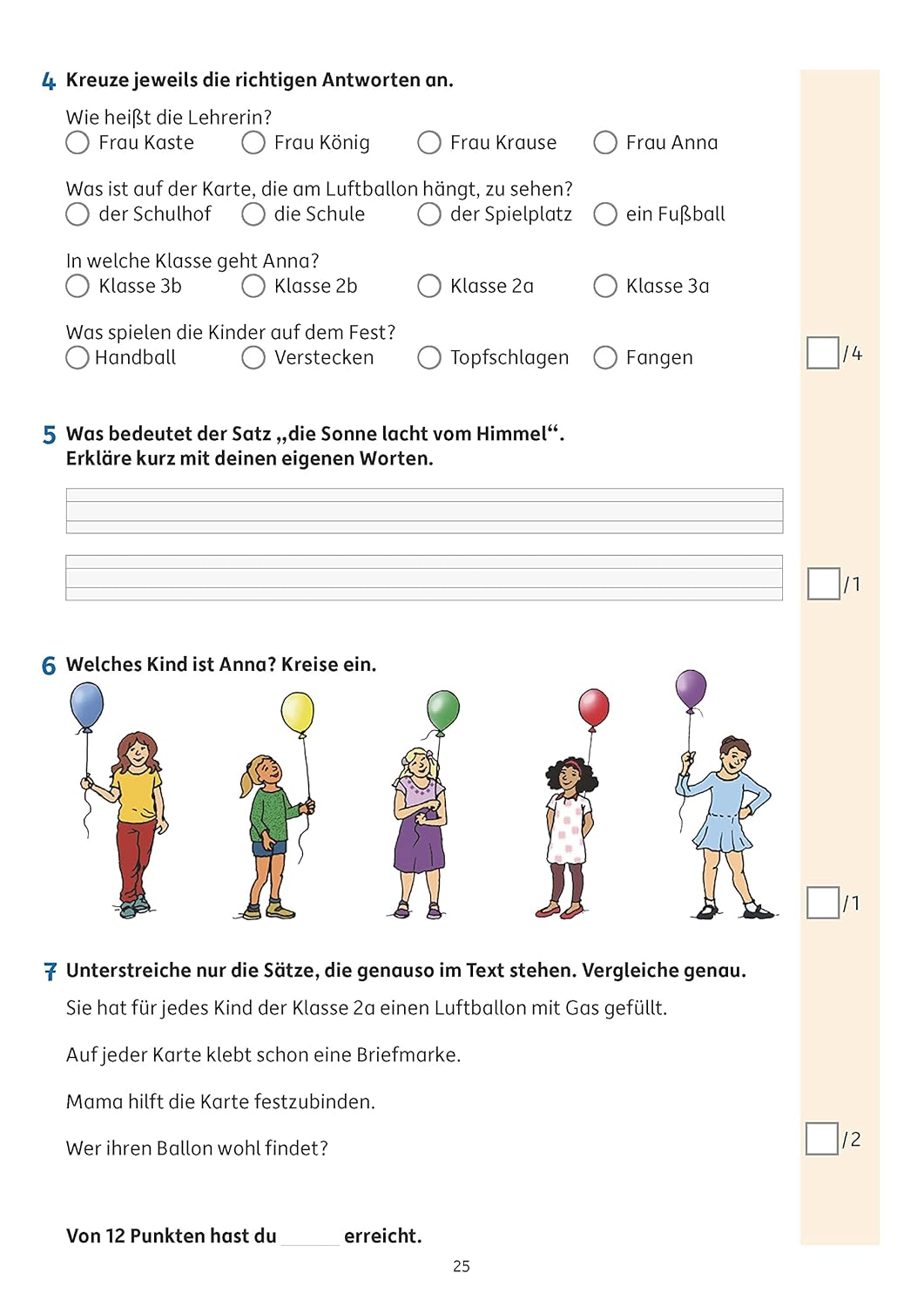 Tests in Deutsch - Lernzielkontrollen 2. Klasse – Bild 7