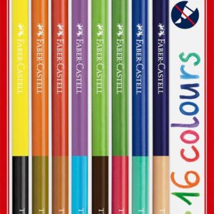 Faber-Castell 116197 Colouring Pencils Set Bicolour 8 Colouring Pencils with 16 Colours