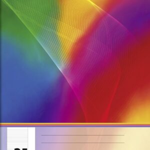 Brunnen 104492511 Exercise Book (A4, 16 Sheets, Ruled, with Margin, Line Style 25) Pack of 10