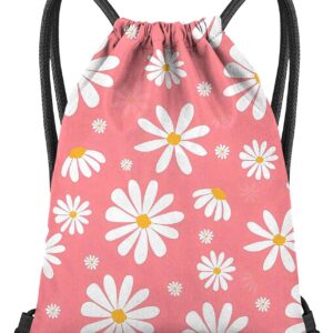 Gym Bag with Drawstring for Fitness, Beach, Swimming & Travel, Stylish Cute Waterproof Sports Bag for Women Girls Men