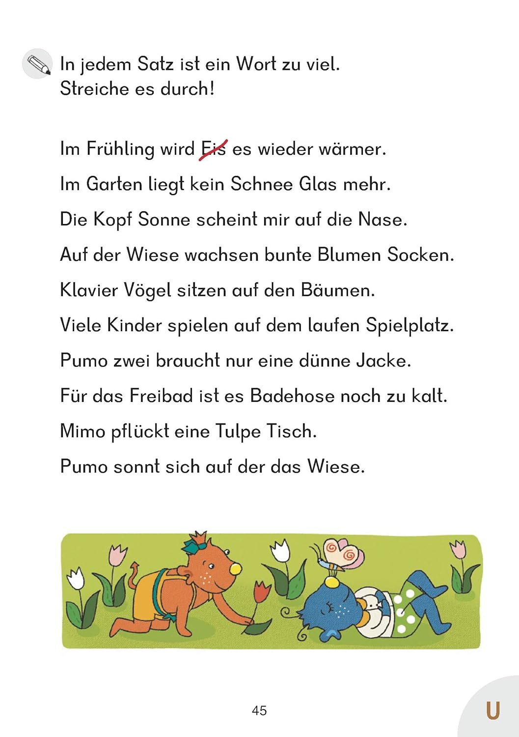 Deutsch 1. Klasse Übungsheft - Besser lesen: Silben lesen lernen 1. Klasse für Erstleser. Wie im Unterricht: Erklärungen mit Übungen und Lösungen (Forder- und Förderhefte, Band 271) – Bild 8