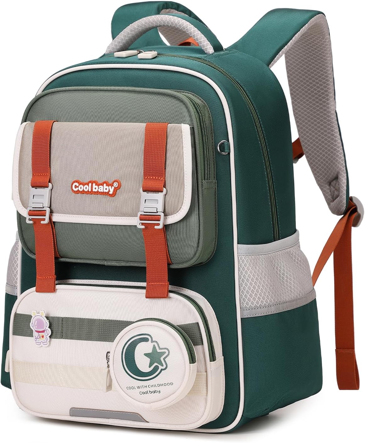 Tanou School Backpack Boys 2nd 5th Grade, 22L Ergonomic Backpack Kids for Primary School, Oxford Fabric Children's Backpack School Bag for Boys 8-12 Years