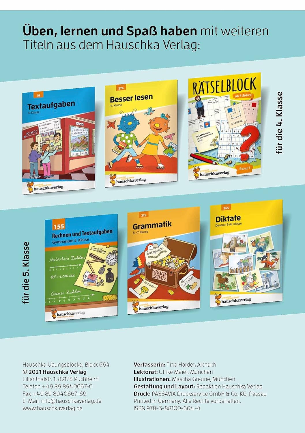 Quer durch die 4. Klasse, Mathe und Deutsch - Übungsblock – Bild 10