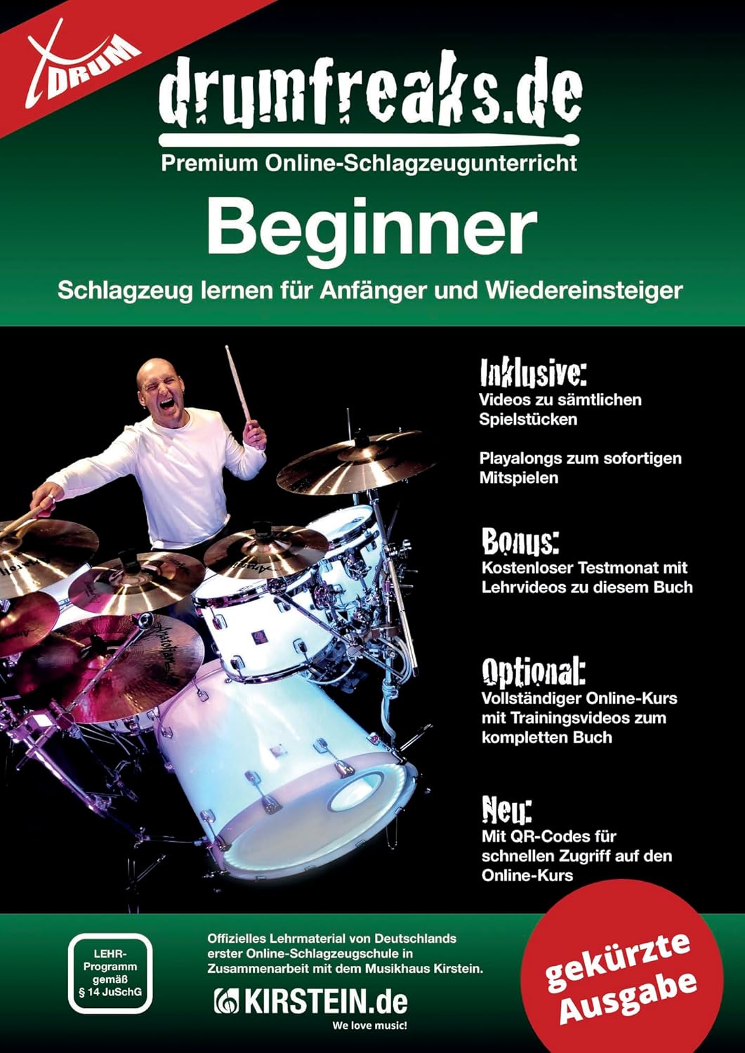XDrum DD-530 E-Drum Set with Mesh Heads - Electronic Drum Kit with 3 Cymbal Pads, 4 Mesh Head Pads, 1 Kick Pad and Rack - 45 Drum Kits with 455 Sounds - Includes Stool, Headphones, School, Music Stand – Bild 6