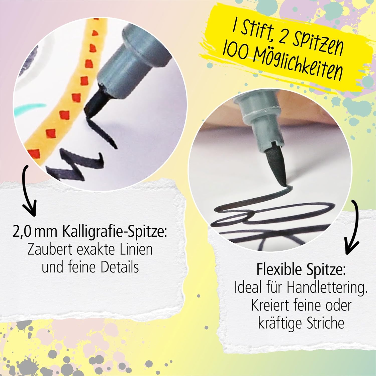 Online Calli.Brush Pastel, Set of 5 Handlettering Brush Pens – Bild 4