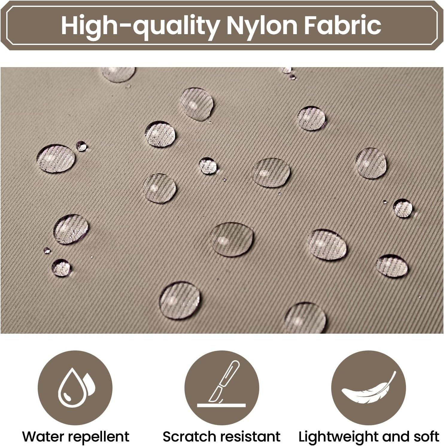 Girls' School Backpack - Backpack Teenager Waterproof & Lightweight - Stylish Casual Daypack, Nylon School Bag Girls 3rd - 9th Class with Large Capacity, 8534# Brown, Rucksack Backpacks – Bild 6