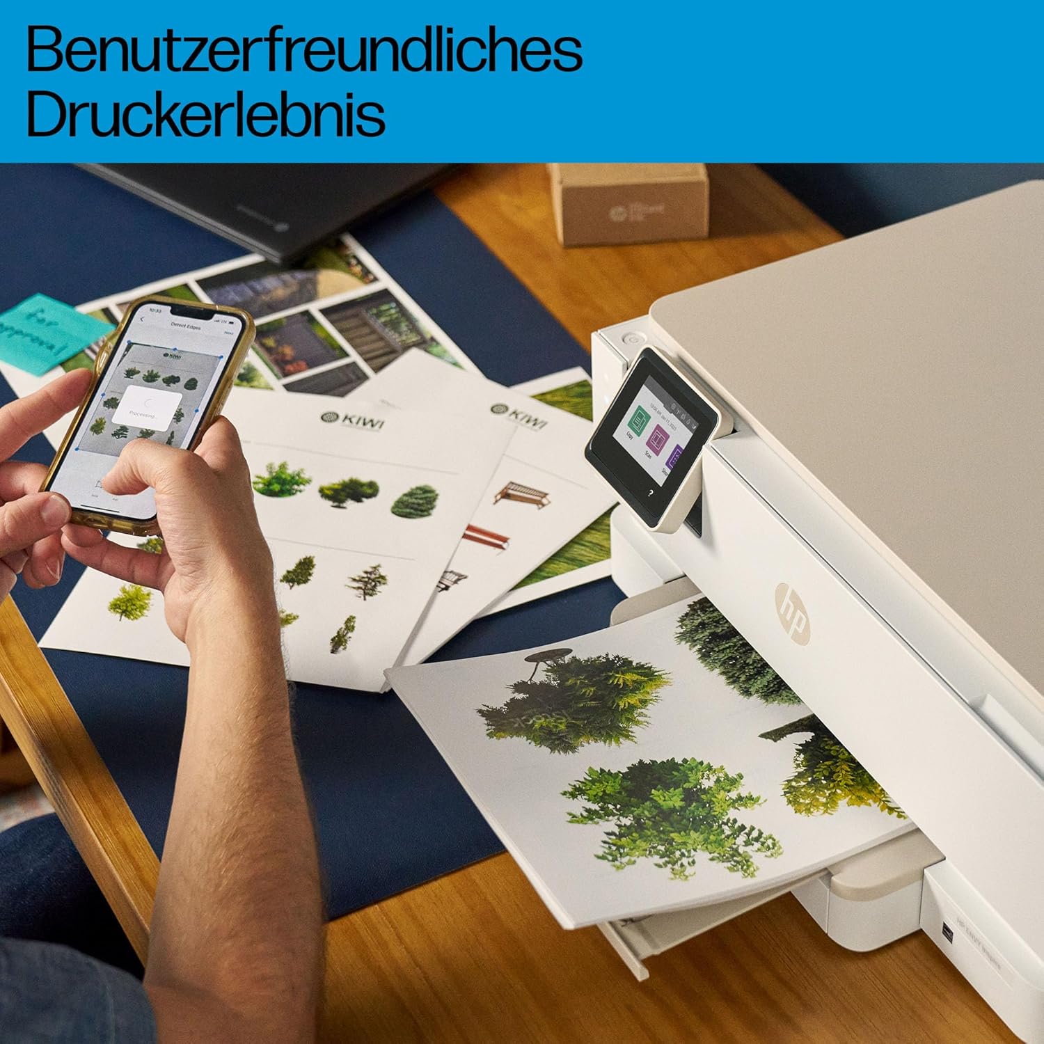 HP Envy Inspire 7220e Multifunction Printer, Inkjet Printer, 3 Months Free Printing with HP Instant Ink Included, HP+, Printing, Scanning, Copying, Photo Print, DIN A4, Wi-Fi, Airprint – Bild 9