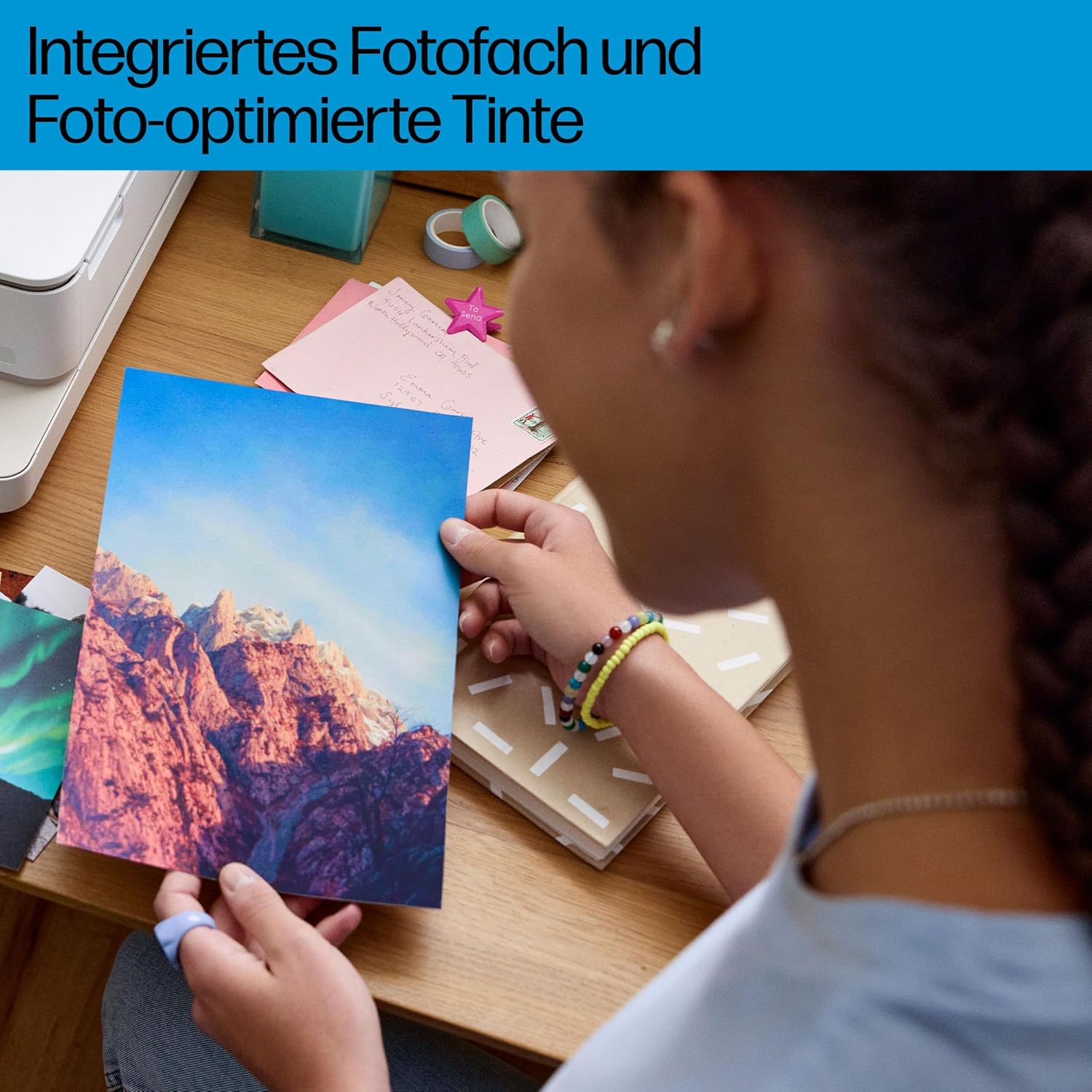 HP Envy Inspire 7220e Multifunction Printer, Inkjet Printer, 3 Months Free Printing with HP Instant Ink Included, HP+, Printing, Scanning, Copying, Photo Print, DIN A4, Wi-Fi, Airprint – Bild 8