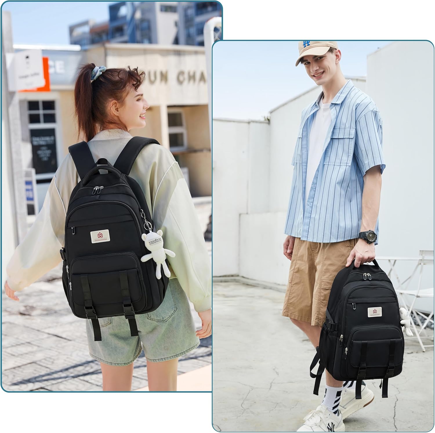 School Backpack for Teen Girls College Backpacks for Women Students Bookbag Large 15.6 Inch Laptop Bag Kids Nursery Elemental Casual Anti-Theft – Bild 7