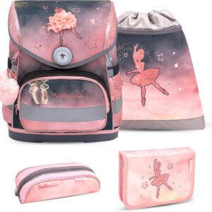 Belmil 405-41 School Bag Set, Ballerina Black Pink 2, western