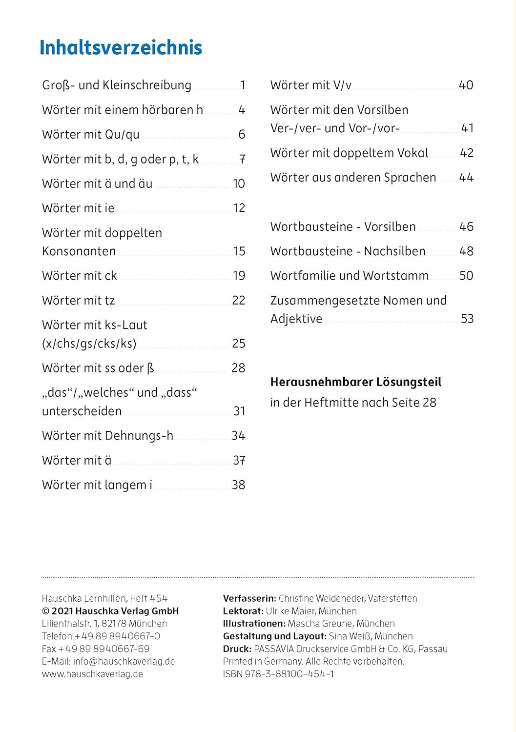 Mein Übungsheft Rechtschreiben 4. Klasse: Deutsch-Aufgaben mit Lösungen - Schreiben trainieren für den Übertritt (Lernhefte zum Üben und Wiederholen, Band 454) – Bild 3