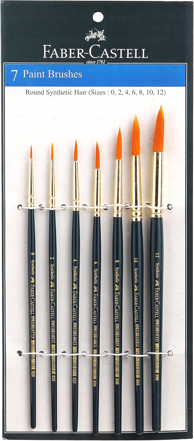 Faber Castell Synthetic Hair Brushes - Set of 7 – Bild 2