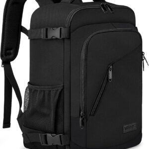 Hand Luggage Backpack 40 x 20 x 25 for Ryanair Small Travel Backpack for Airplane Under Seat Bag Laptop Backpack 14 Inch with USB Charging Port for Men Women School Backpack Boys Teenagers, Black