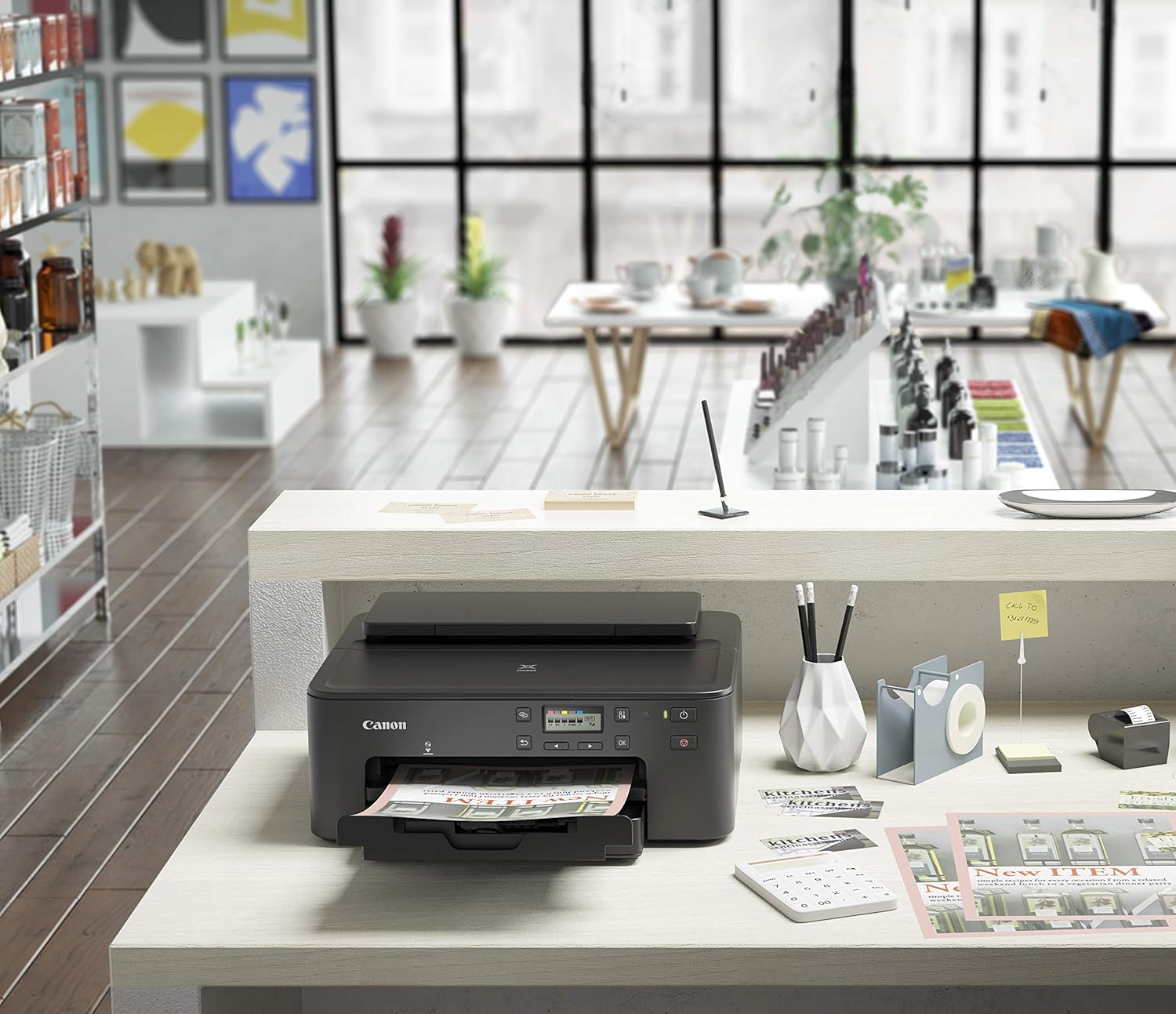 Canon PIXMA TS705a Pure Inkjet Printer (No Scan & Copy, Wi-Fi, Duplex, 5 Separate Inks, AirPrint, A4, Black) – Bild 9