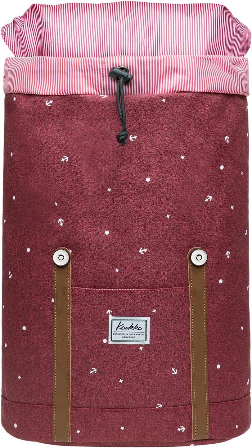 KAUKKO Rucksack, Women’s, Men’s Vintage Travel Backpack for 14-Inch Notebooks, Casual Daypack, School Bag – Bild 4