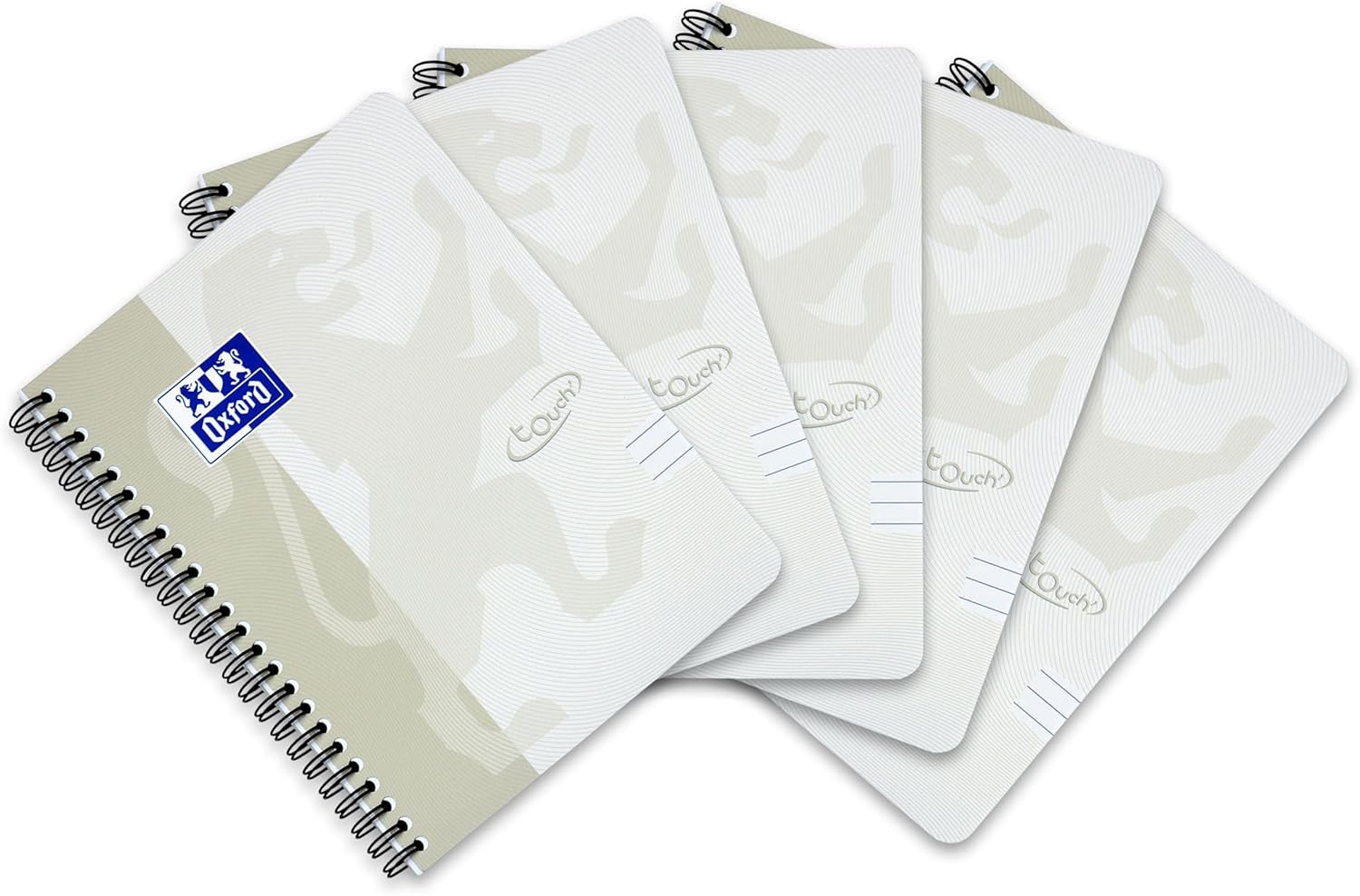 Oxford Touch A5 Notepad Ruled with Margin 140 Pages Each Soft Cover Pack of 5