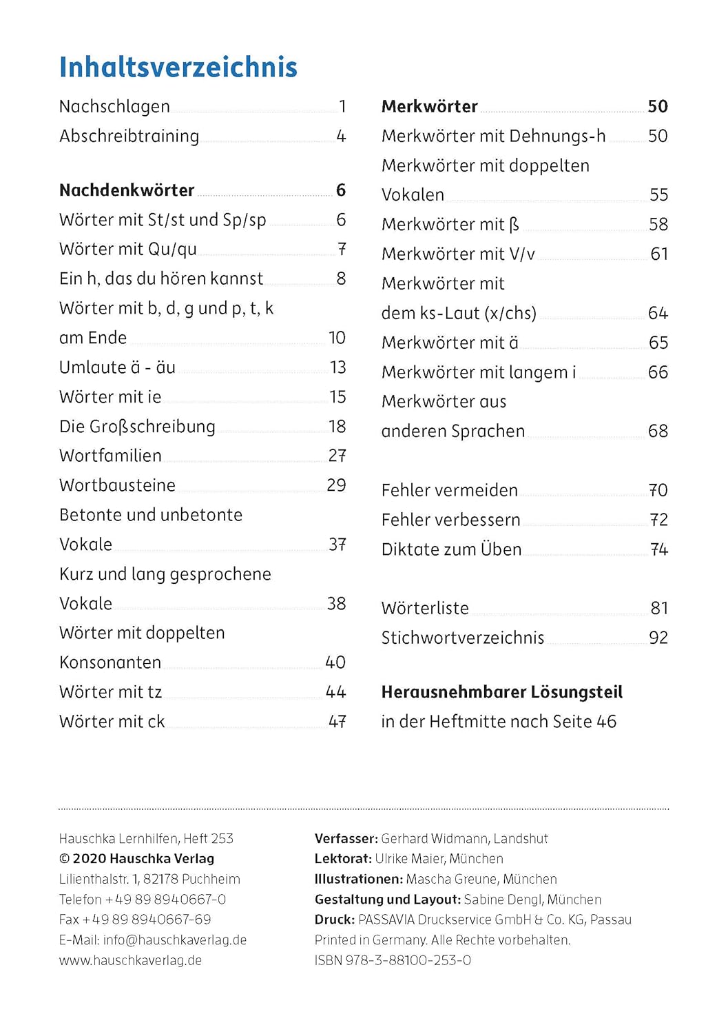 Deutsch 3. Klasse Übungsheft - Rechtschreiben und Diktate: Rechtschreibung, Groß- und Kleinschreibung. Wie im Unterricht: Erklärungen mit Übungen und Lösungen (Forder- und Förderhefte, Band 253) – Bild 3