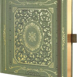 TIEFOSSI Bullet Dotted Journal Notebook, Dot Grid Notebook for Women Men, Hardcover PU Leather Journal, 160 GSM Thick Paper, 160 Numbered Pages with Gold Edge, 8 x 8 Inch