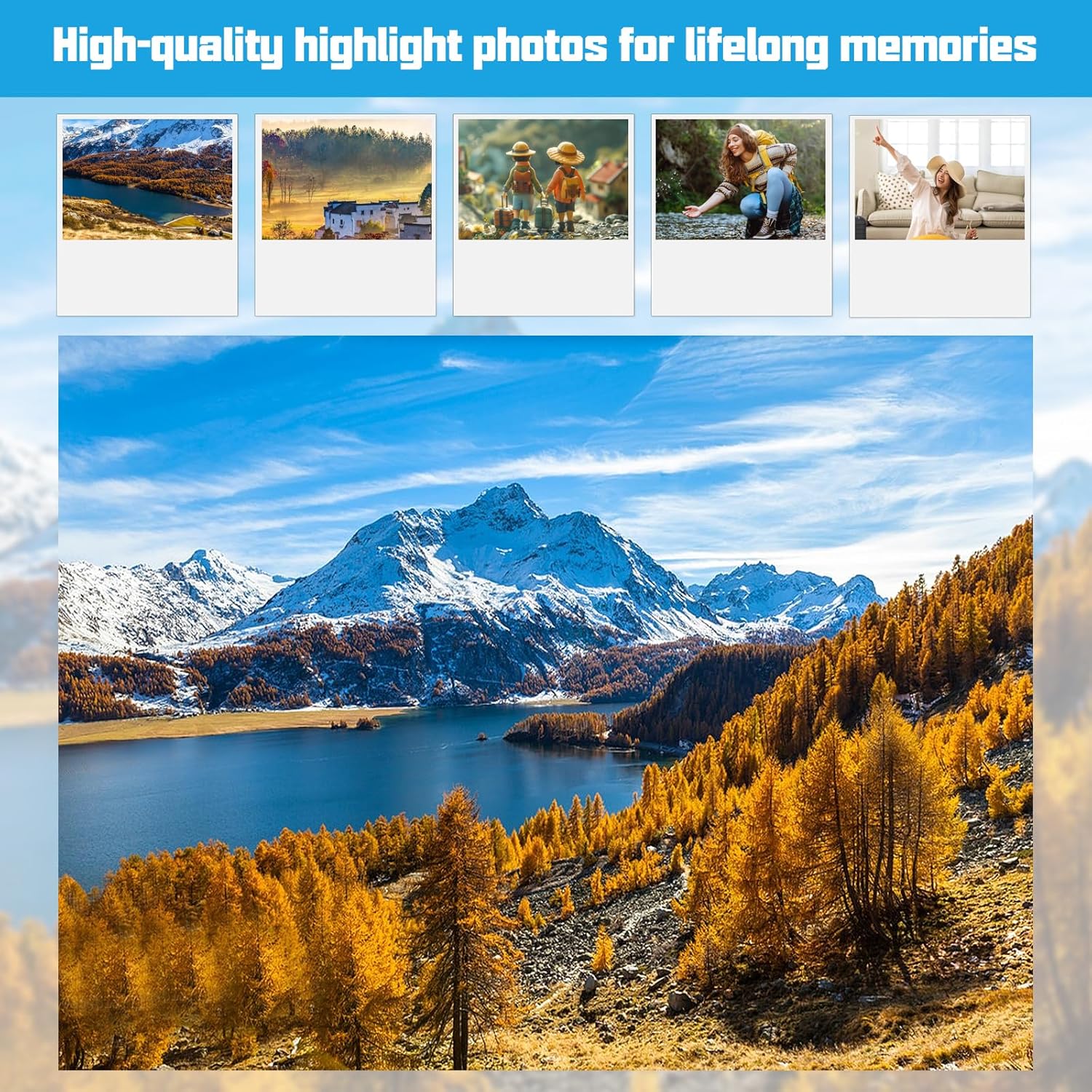 200 Sheets Photo Paper 10 x 15 cm, 200 g/m² Photo Paper High Gloss Photo Paper A6 for Inkjet Printers Photo Cards (White) – Bild 7