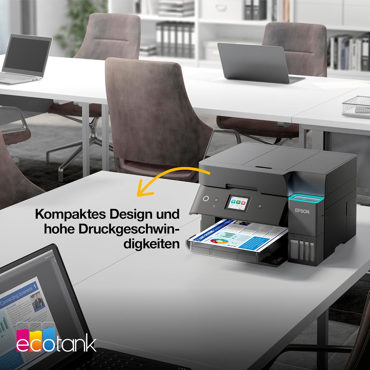 Epson EcoTank ET-4950 A4 Multifunction Printer with Wi-Fi & AirPrint Ink Tank, Automatic Document Feeder, Duplex Print, Scan, Copy & Fax, Up to 3 Years of Ink Included – Bild 11
