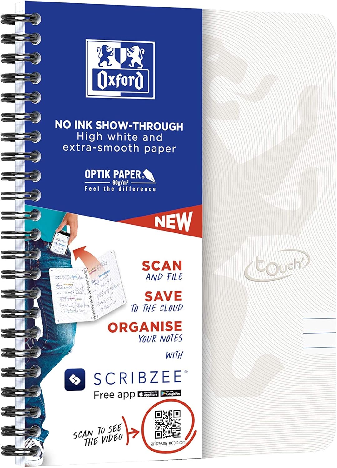 Oxford Touch A5 Notepad Ruled with Margin 140 Pages Each Soft Cover Pack of 5 – Bild 5