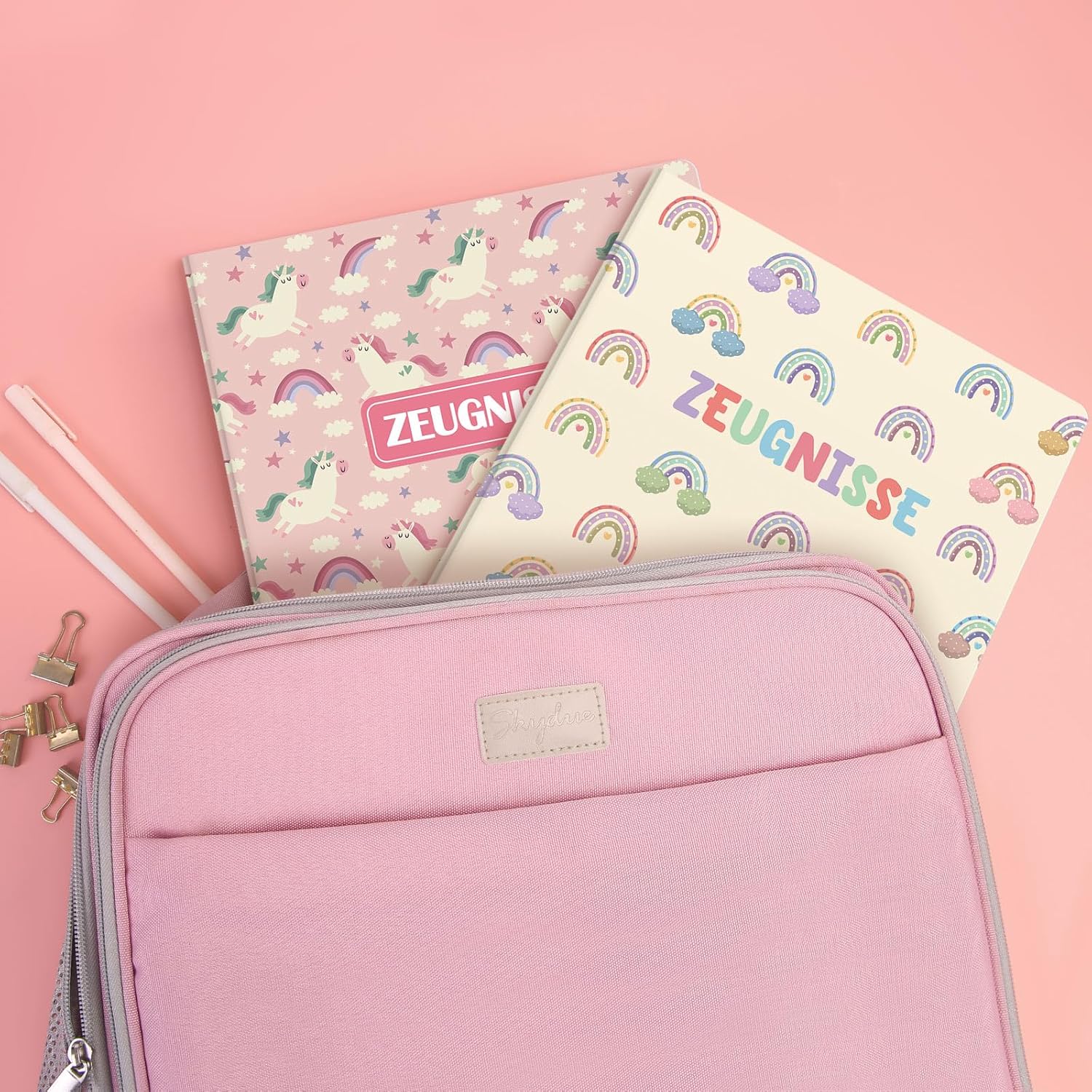 SKYDUE Certificate Folder A4, Plastic Folder with 30 Pockets, Certificate Folder for Archiving Certificates and Organising Important Documents (Beige) – Bild 5