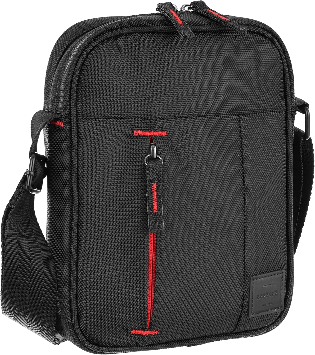 BARRENS Men's Small Shoulder Bag, Men's Crossbody Bag, Waterproof Bag Made of 1680D Polyester, Men's Bag, Suitable for Business, Work and Travel