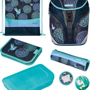 herlitz 50037582 SoftLight Plus Primary School Backpack, Bloomy Birds, Pack of 1