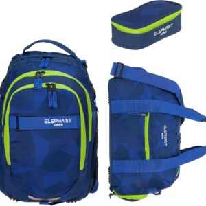 Elephant Hero Signature 12609 3-Piece Set School Backpack + Sports Bag + Pencil Case