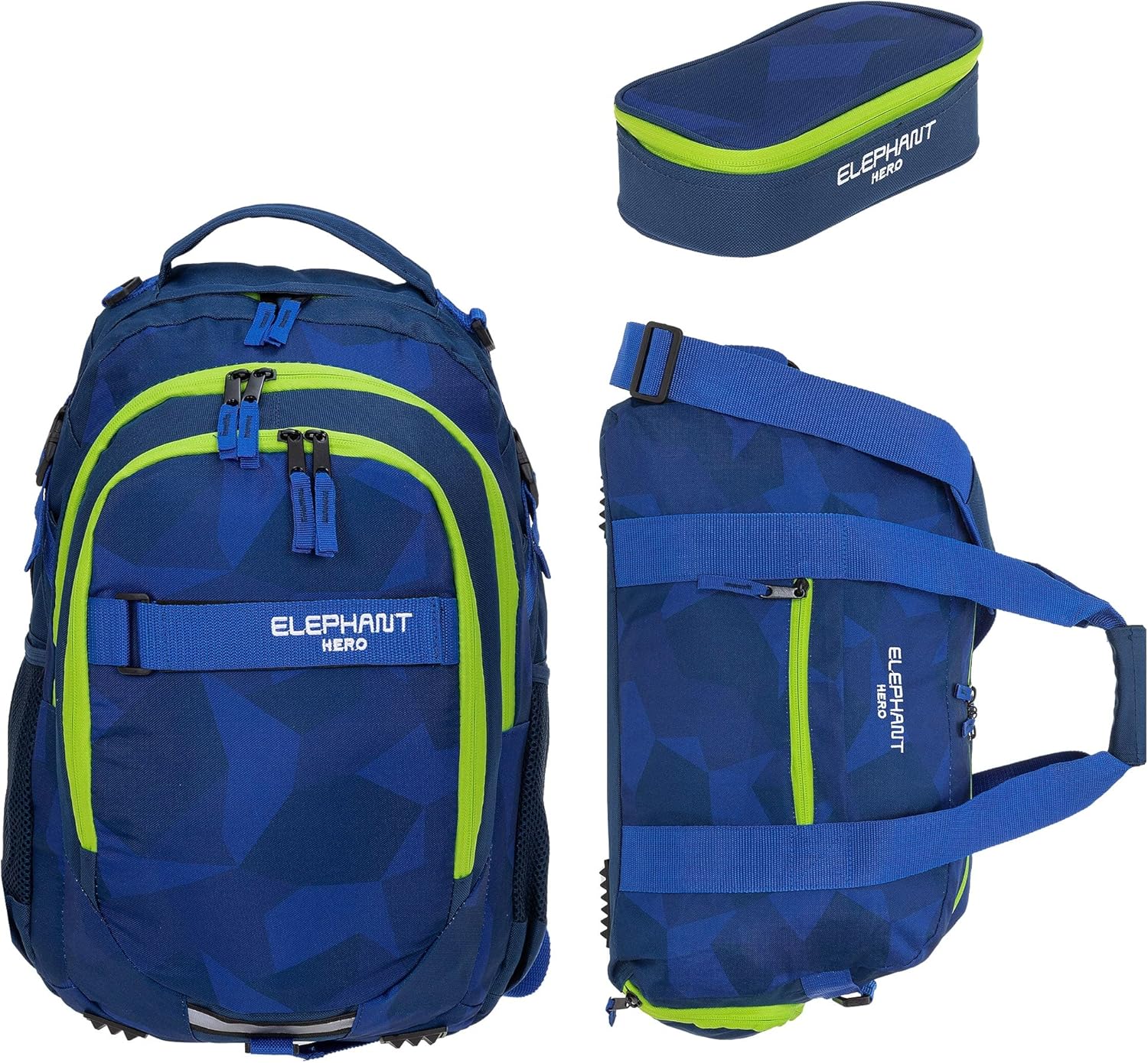 Elephant Hero Signature 12609 3-Piece Set School Backpack + Sports Bag + Pencil Case