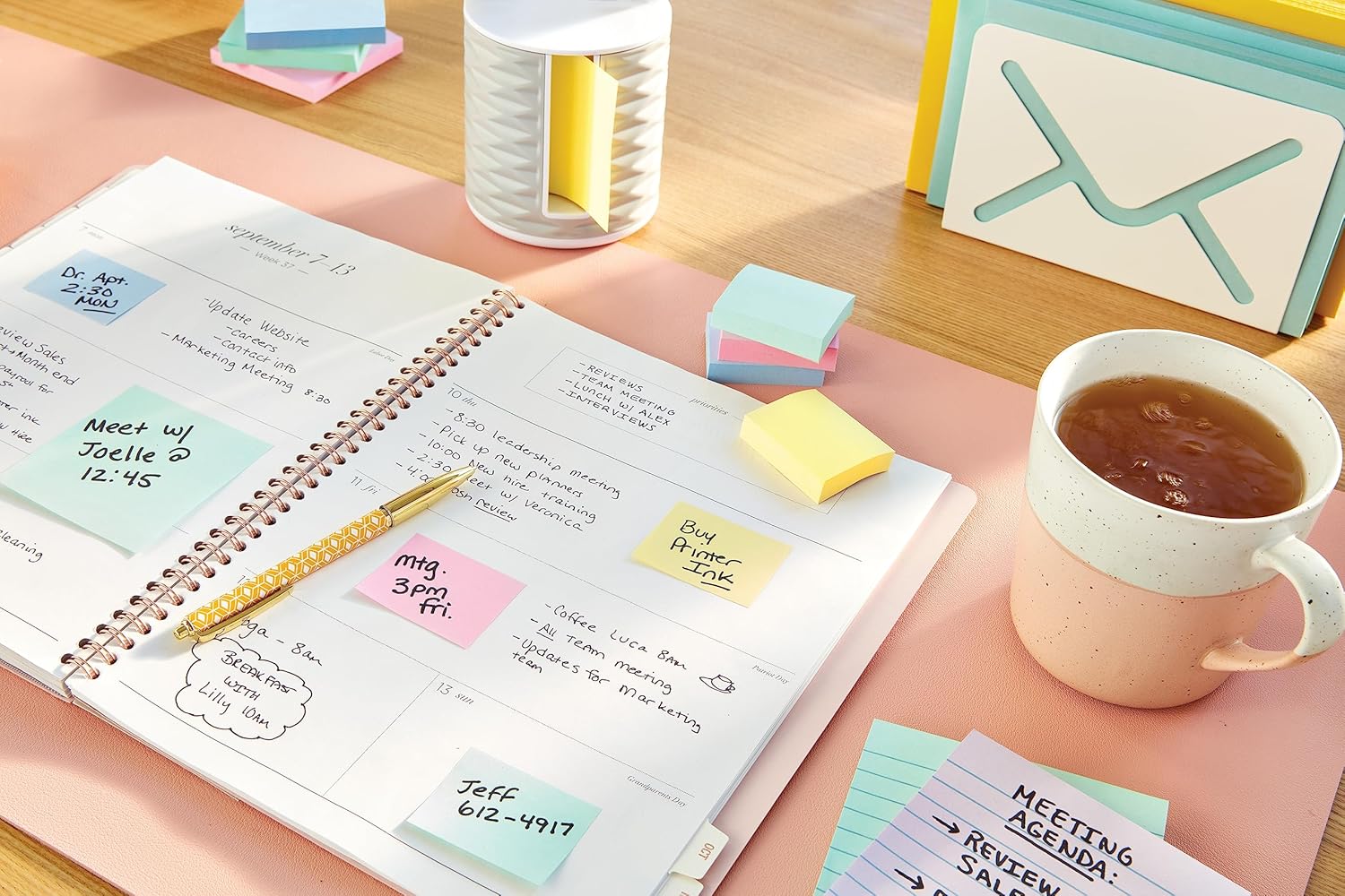 Post-it 653E Notes, 653E 38 x 51 mm - Canary Yellow, 12 Pads (100 Sheets Per Pad) – Bild 6