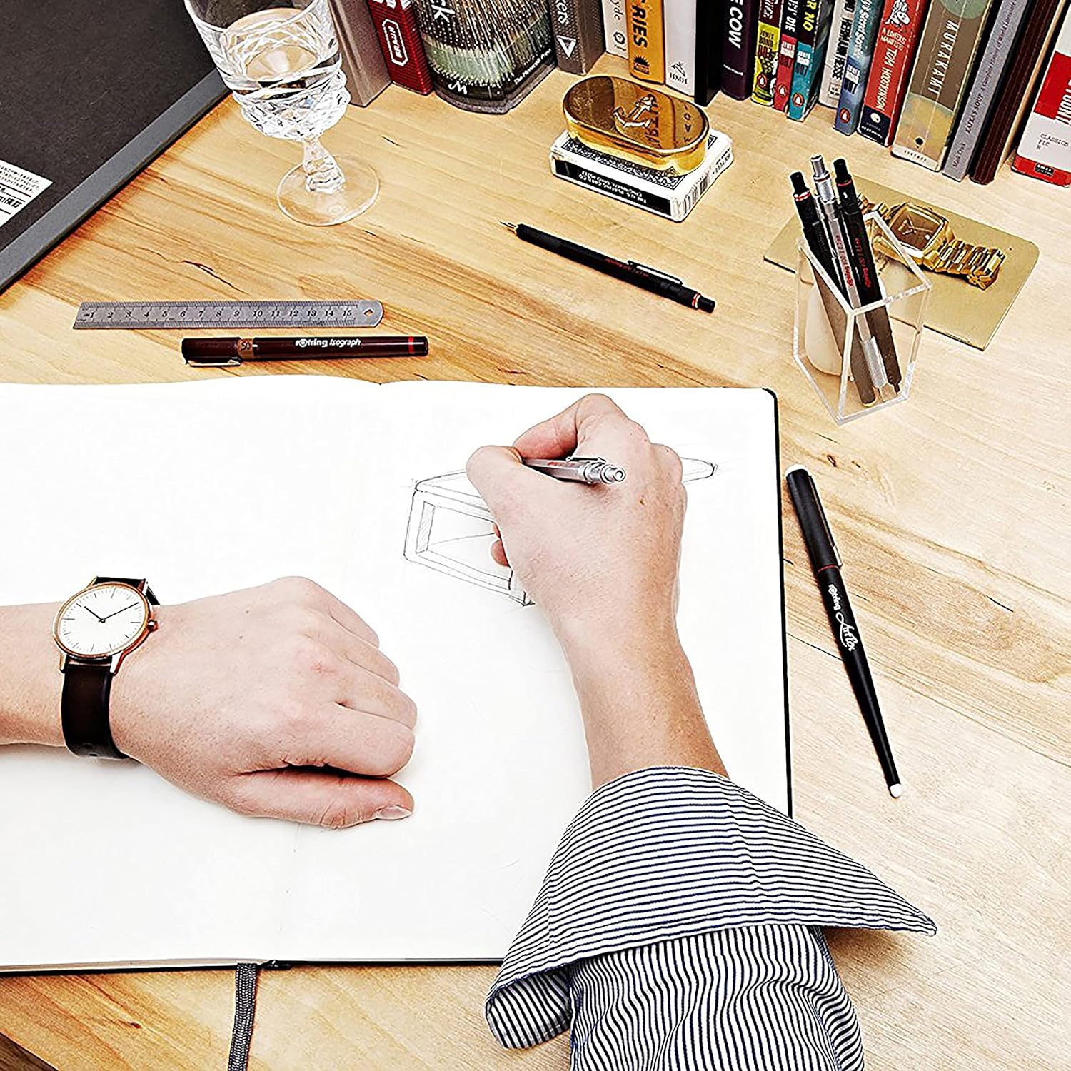 Rotring 1904256 Rapid PRO Mechanical Pencil, 0.7 mm - Silver Chrome – Bild 6