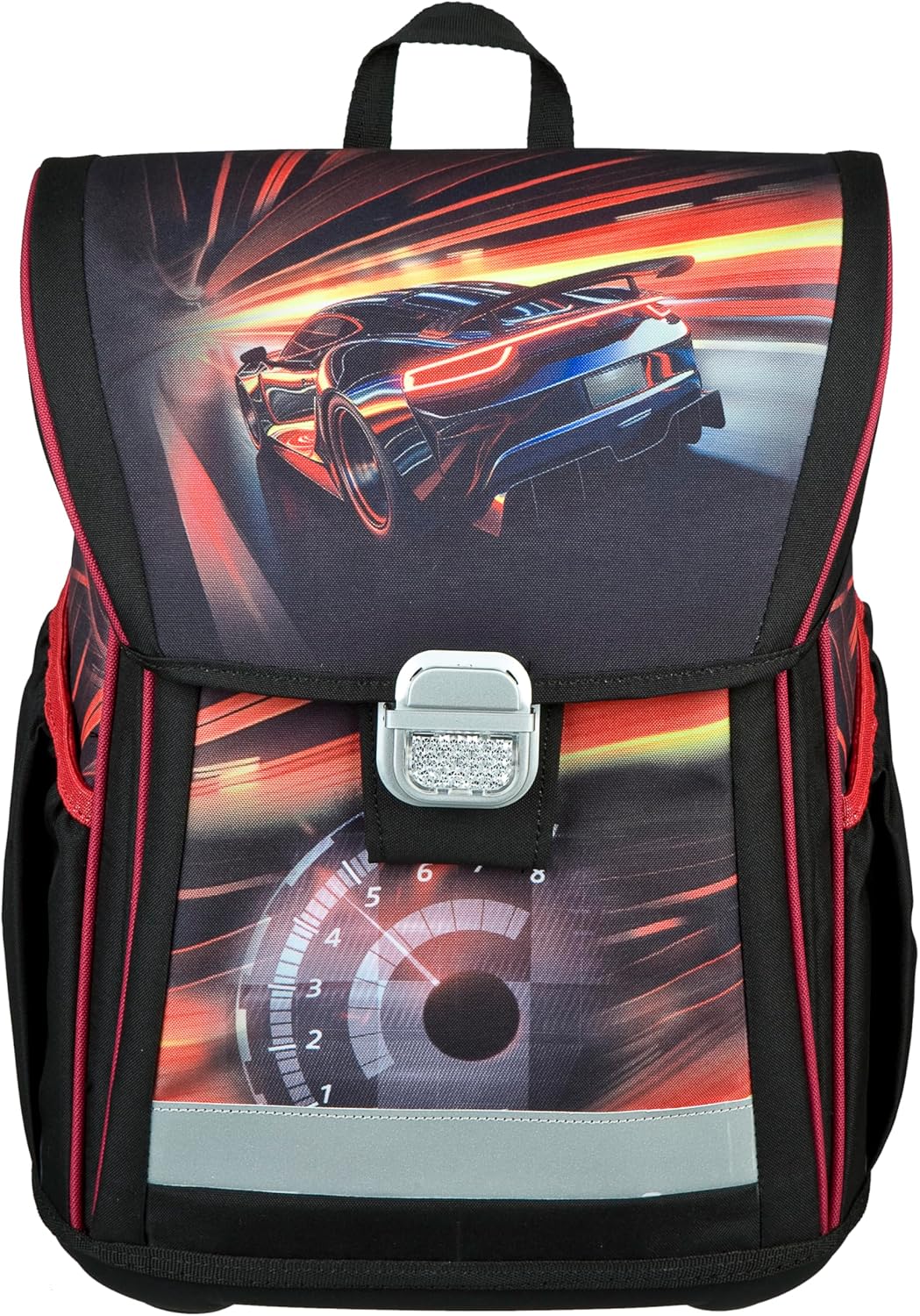 Undercover Curve Speed Racer School Bag Set - Approx. 23 Litres Storage Space - Ergonomic Back Padding - Attached Reflectors - Boys - School Bag Set 1st Class – Bild 2