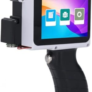 Handheld Inkjet Printer, Barcode Label Handheld Printer, Batch Number, Date, Time, Print on Wood, Glass, Fabric, Stone, Plastic, 12.7mm Inkjet Printer, Ink Cartridge nic