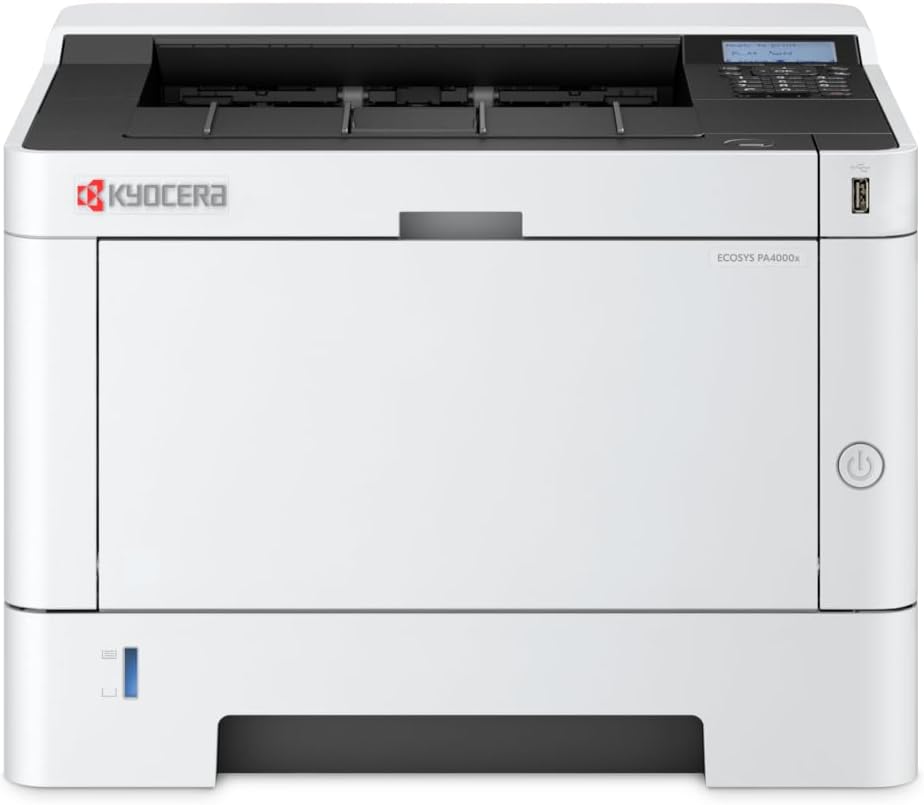 Kyocera Ecosys PA4000x Laser Printer Black White Laser Printer with Duplex Printer Small 40 ppm Laser Printer Includes Mobile Print Function