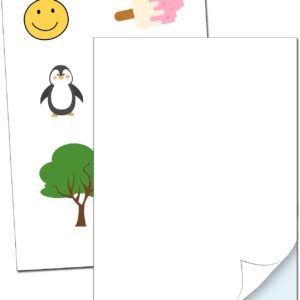 15 Sheets – Vinyl Film Sticker Paper for Printing A4, Sticker Self-Adhesive Waterproof