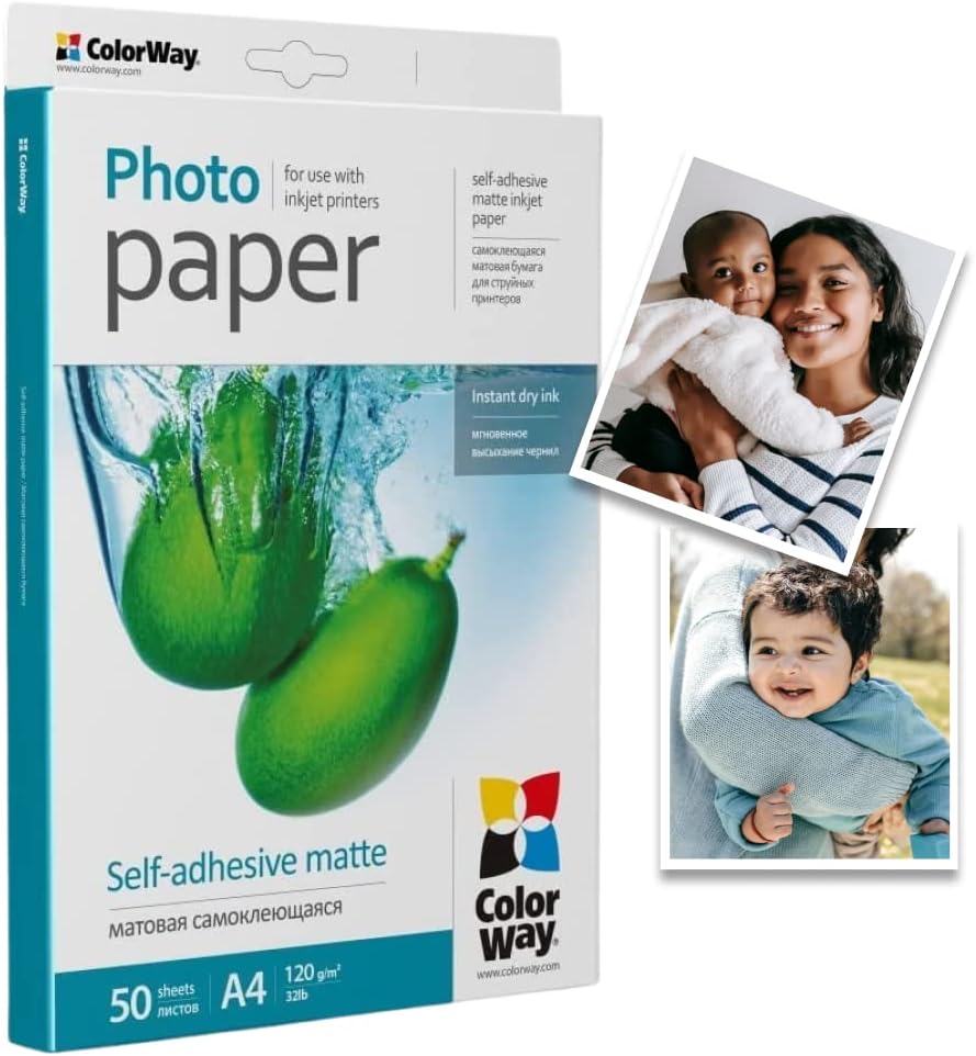 Colorway PMS1208050 A4 Matte Self Adhesive Photo Paper