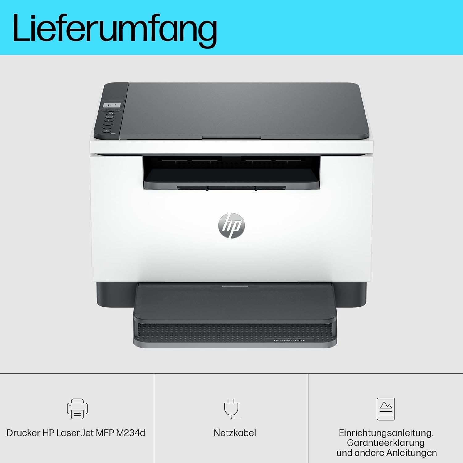 HP LaserJet MFP M234d Multifunction Laser Printer, Black and White, Print, Copy, Scan, Automatic, Double-Sided Printing, USB, Smart App, Intelligent User Interface – Bild 4