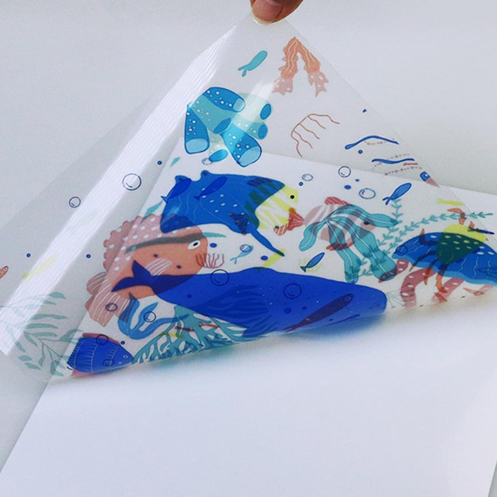 10 Sheets Printable Adhesive Film, Transparent, Sticker Paper for Self-Printing, A4, Printable Printing, Self-Adhesive Film, Film Labels, Vinyl Sticker Paper for Inkjet Printers – Bild 5